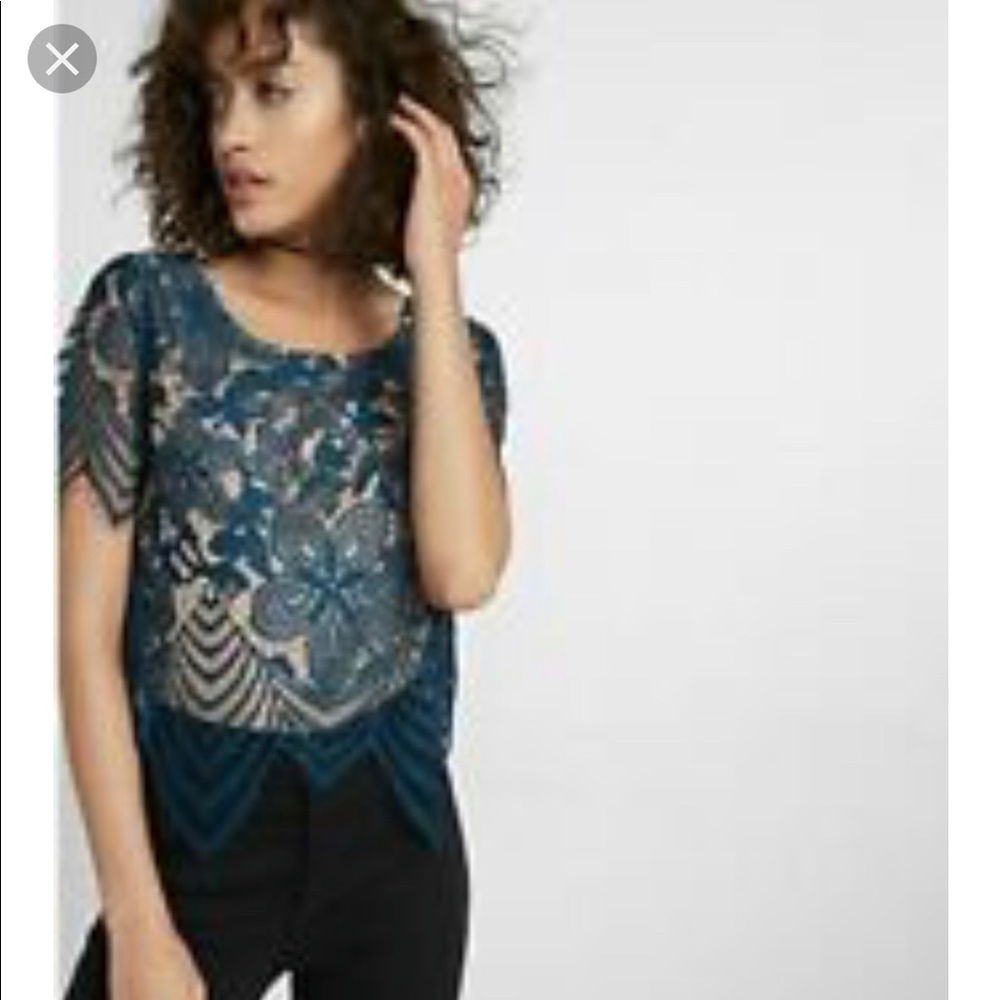 Express lace top
